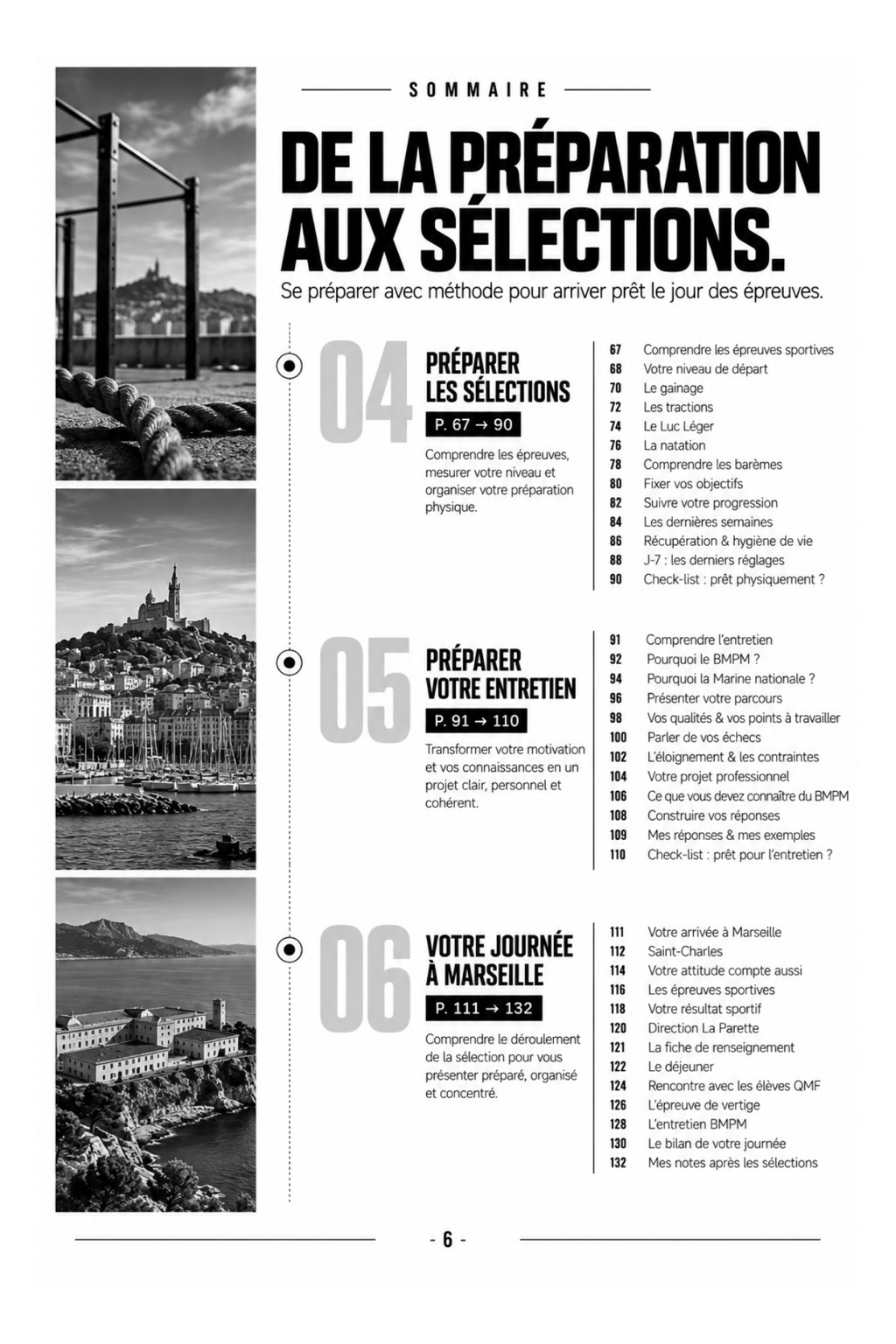 De la préparation aux sélections
