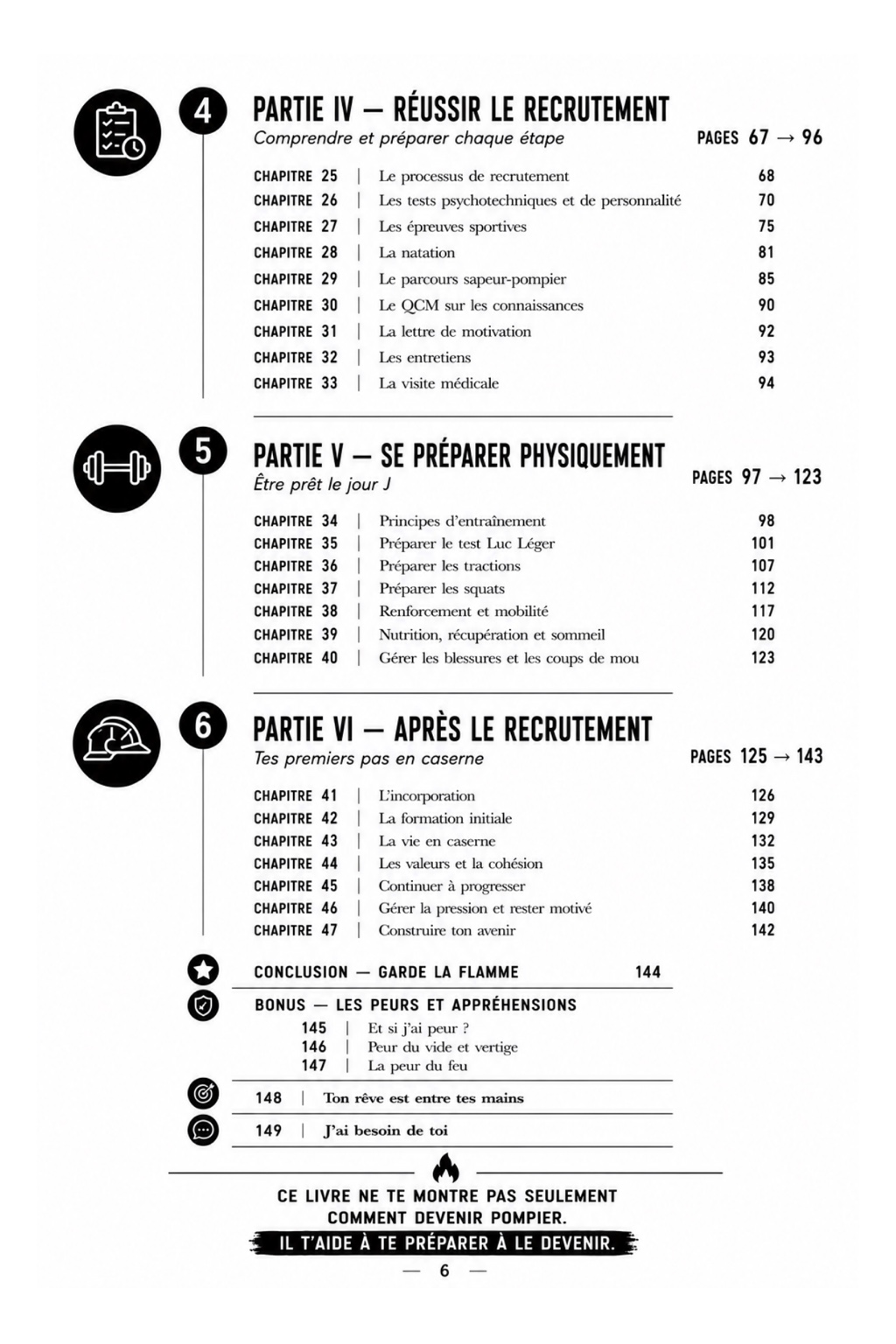 Sommaire : recrutement, préparation physique et premiers pas en caserne