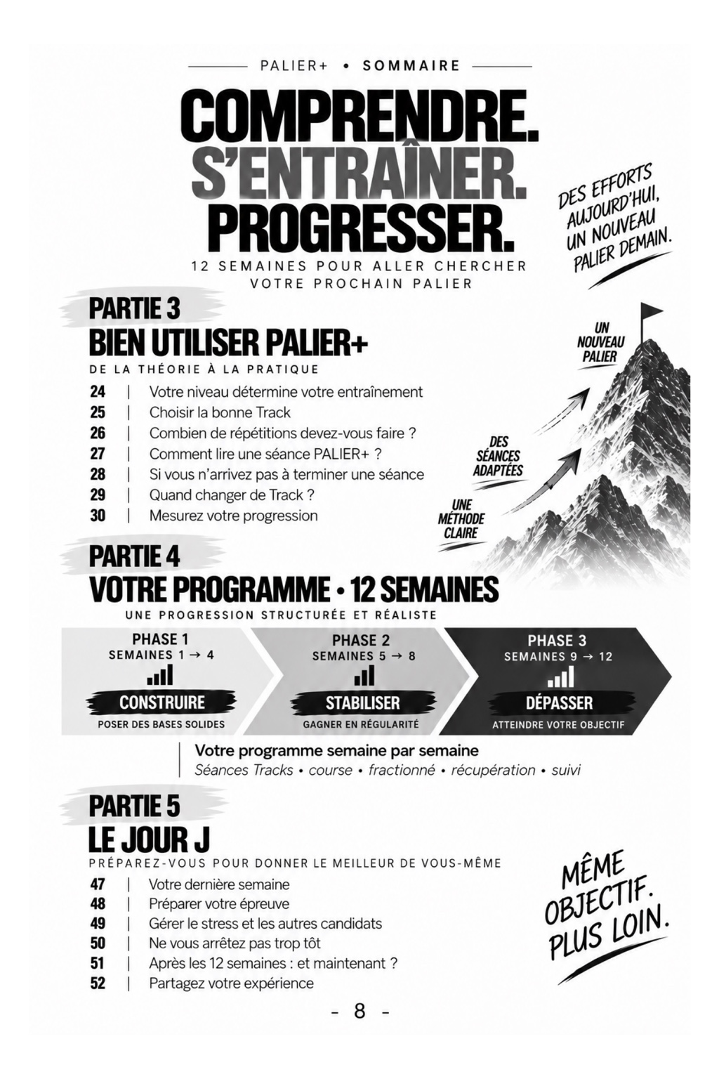 PALIER+ — Page 8 — Sommaire, suite
